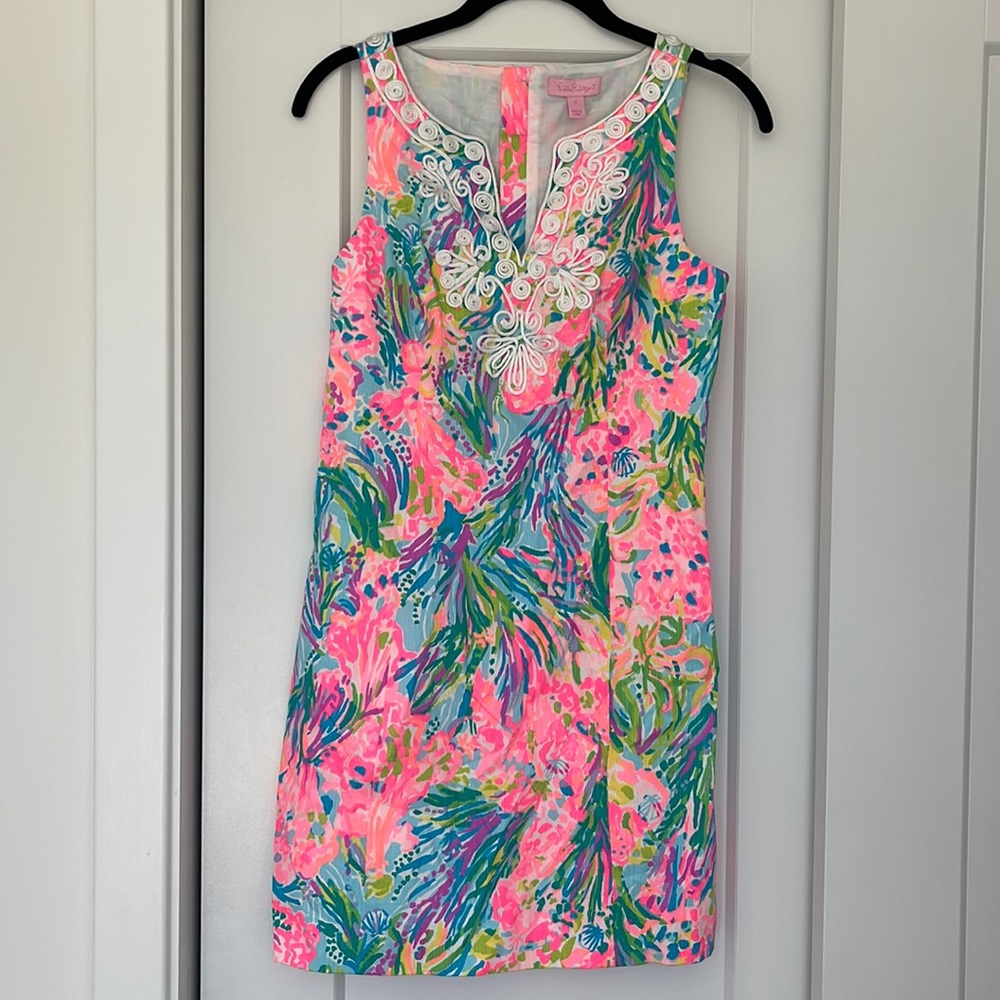Lilly Pulitzer Multicolor Gabby Shift Dress Size 0 NWT